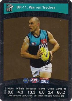 2010 Team Zone AFL Team - Best & Fairest Wildcards #BF-11 Warren Tredrea Front